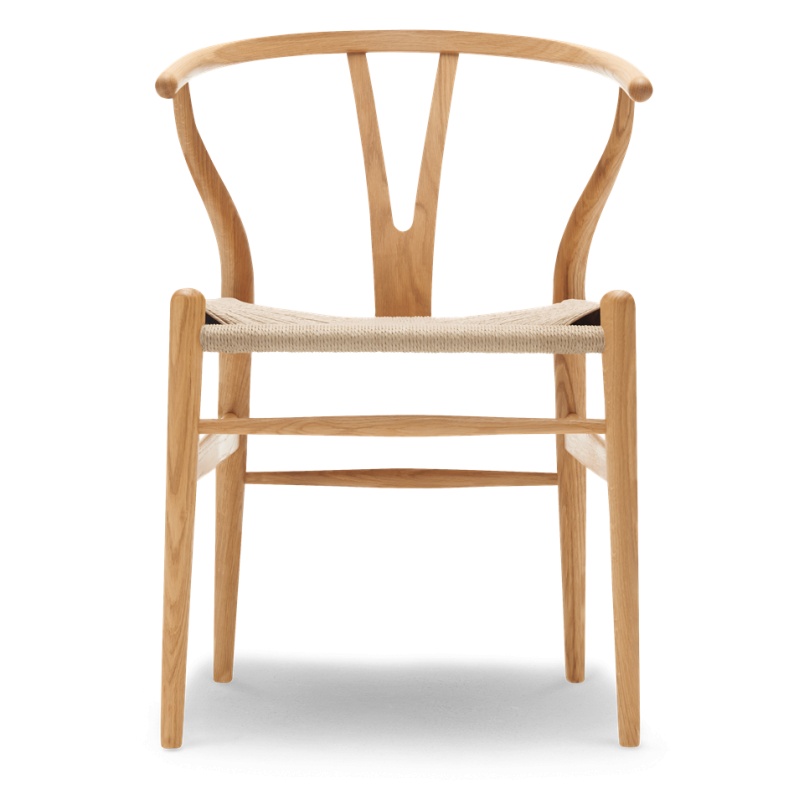 [CH24-OAK-OIL] Chaise ch24 wishbone - chêne huilé & corde naturelle