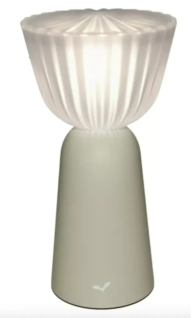 [4004A5X3] Lampe Swiing gris argile H20 cm