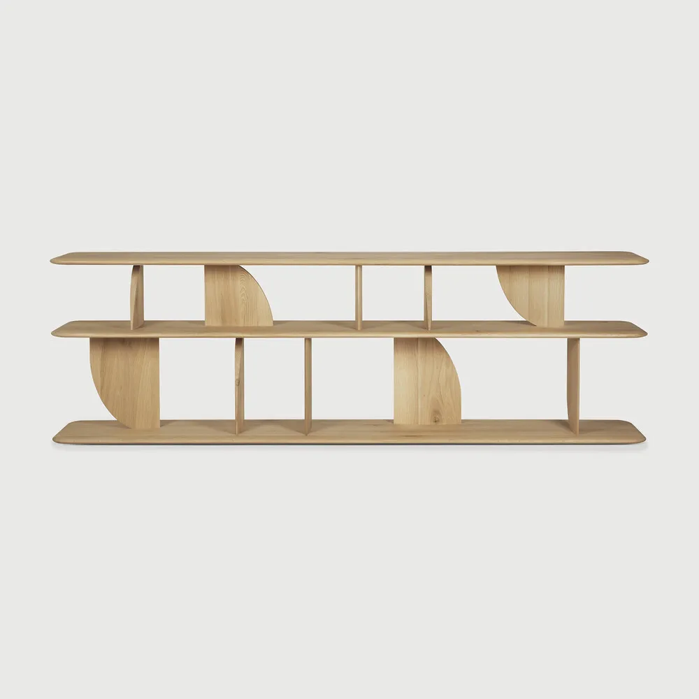 [55017] Console de canapé geometric - chêne massif huilé