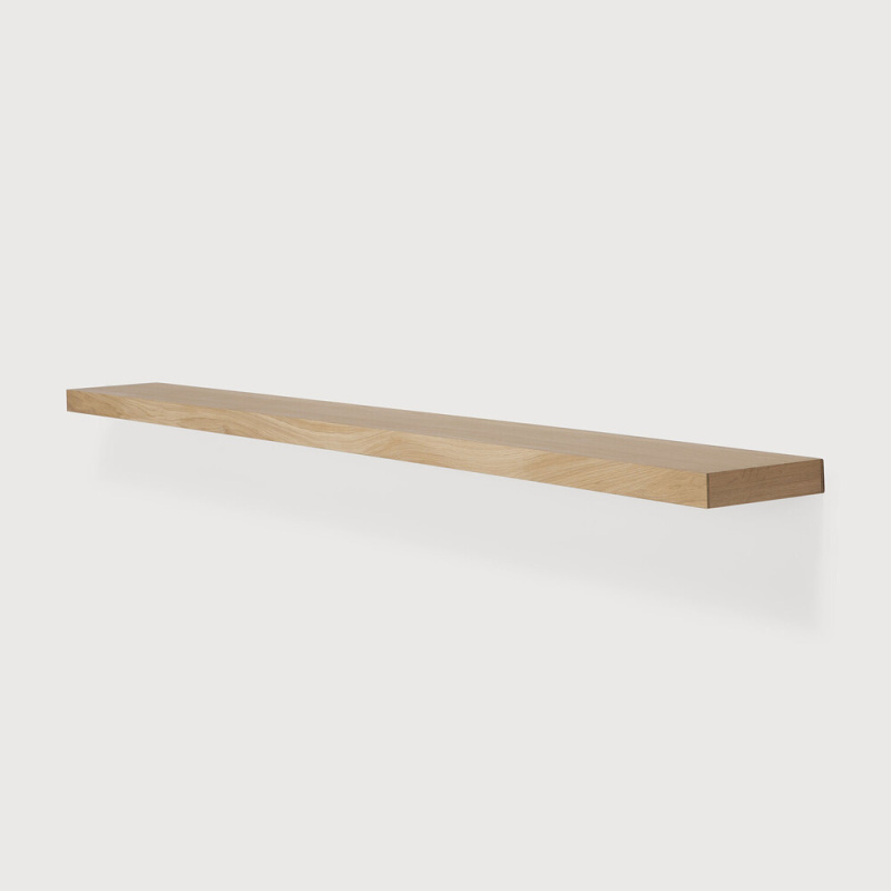 Oak wall shelf - 210 cm