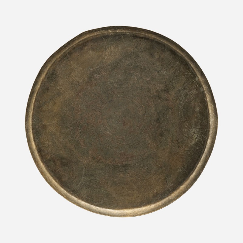 [258740204] Plateau, HDJhansi, Finition en laiton antique
