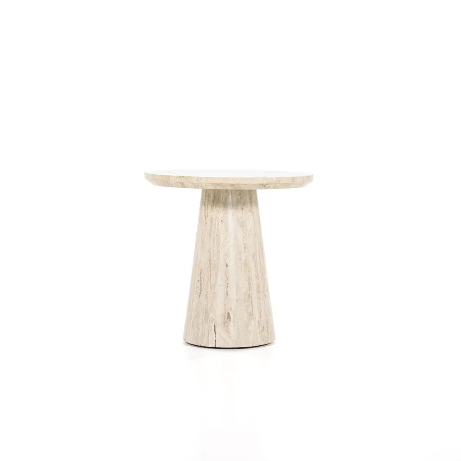 Side table aime - travertin - 45x45 cm