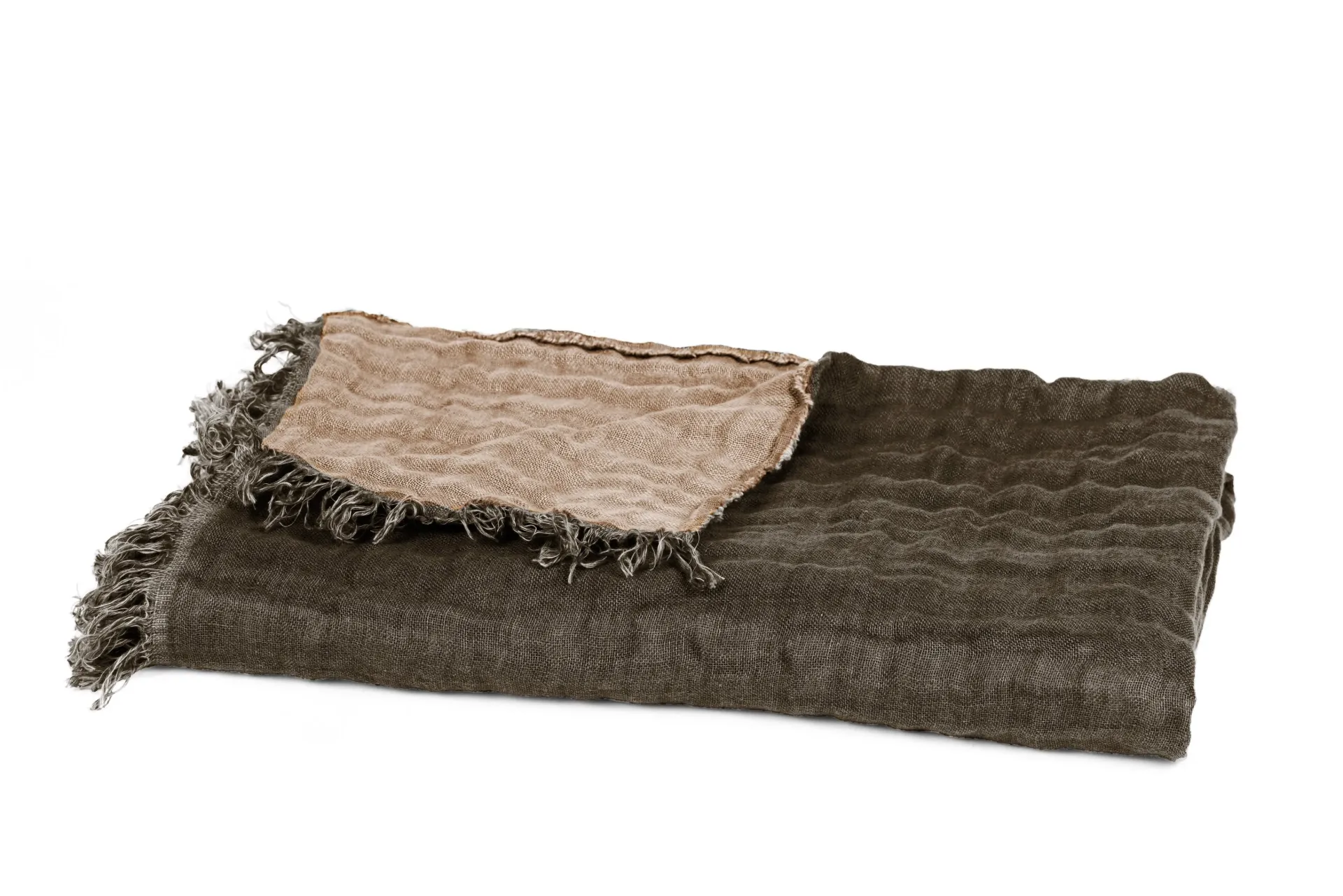 [12325_19_130] Plaid baya - brownie / tabac - 135x200