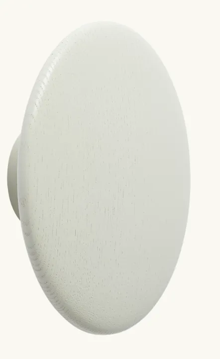 Patère DOTS wood - off white - Ø17