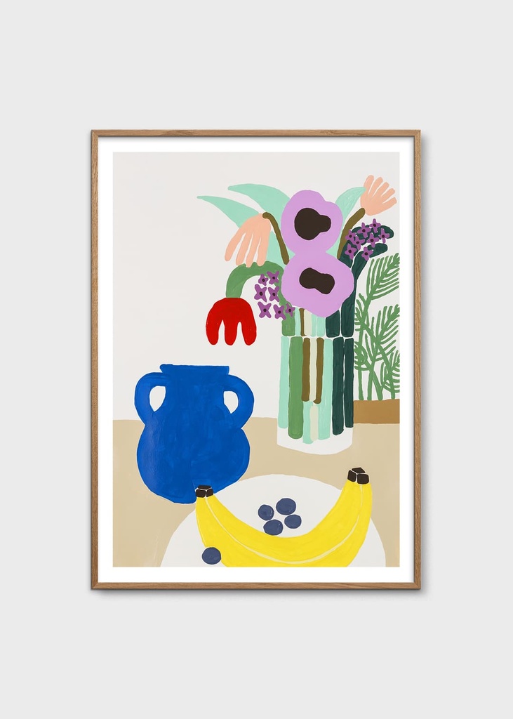 Carissa potter, blueberries and banana - 30x40 cm