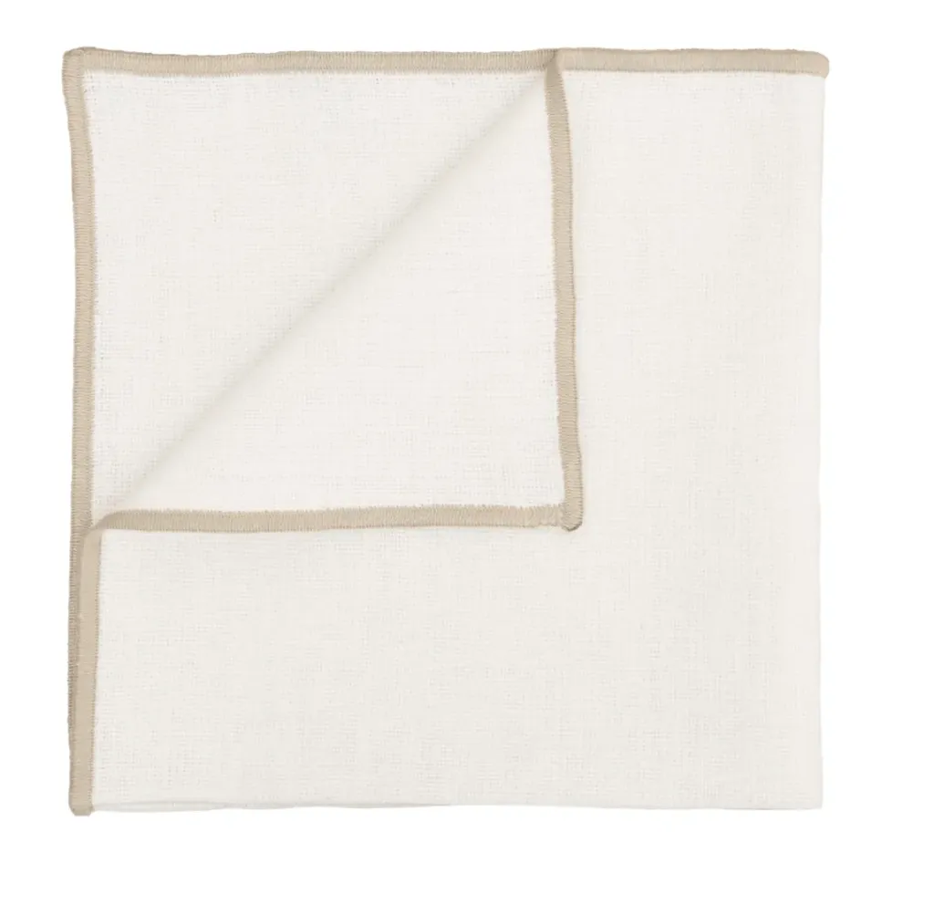 [100121_00_040] Serviette corte - blanc - 40x40cm
