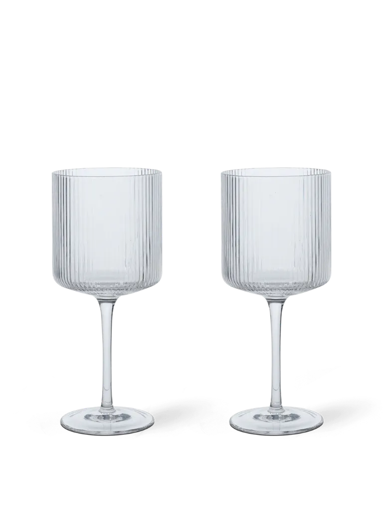 [1104270091] Verre à vin rouge Ripple – transparent – lot de 2