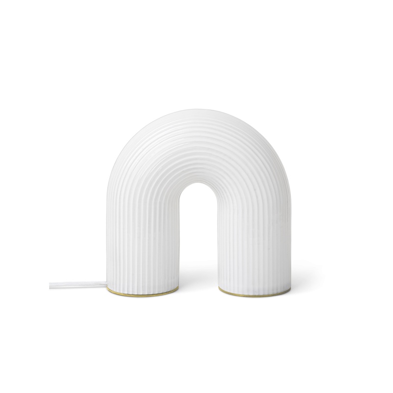 [110061201] Lampe de table vuelta - blanc - 21,5 x 21,5 xd 8,5 cm