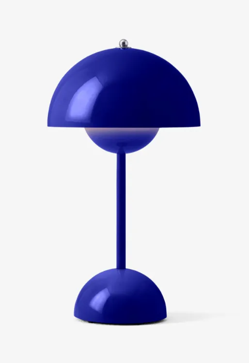 [133093A178] Lampe de table flowerpot vp9 - cobalt blue