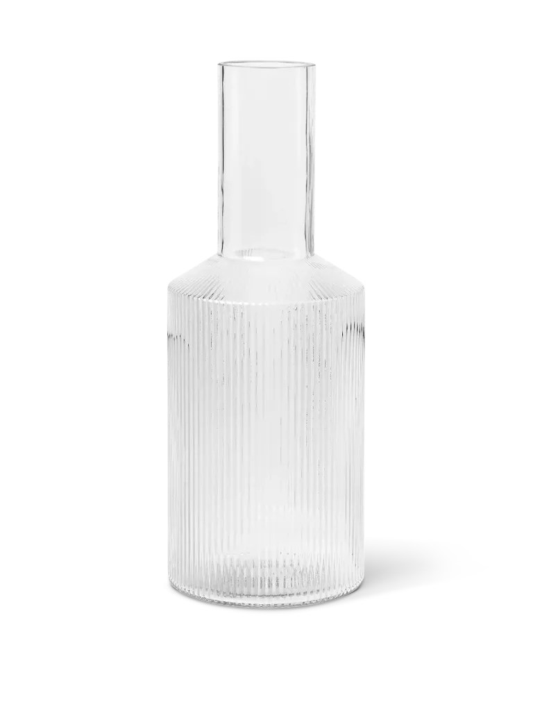 [5439] Carafe 1l ripple - transparent