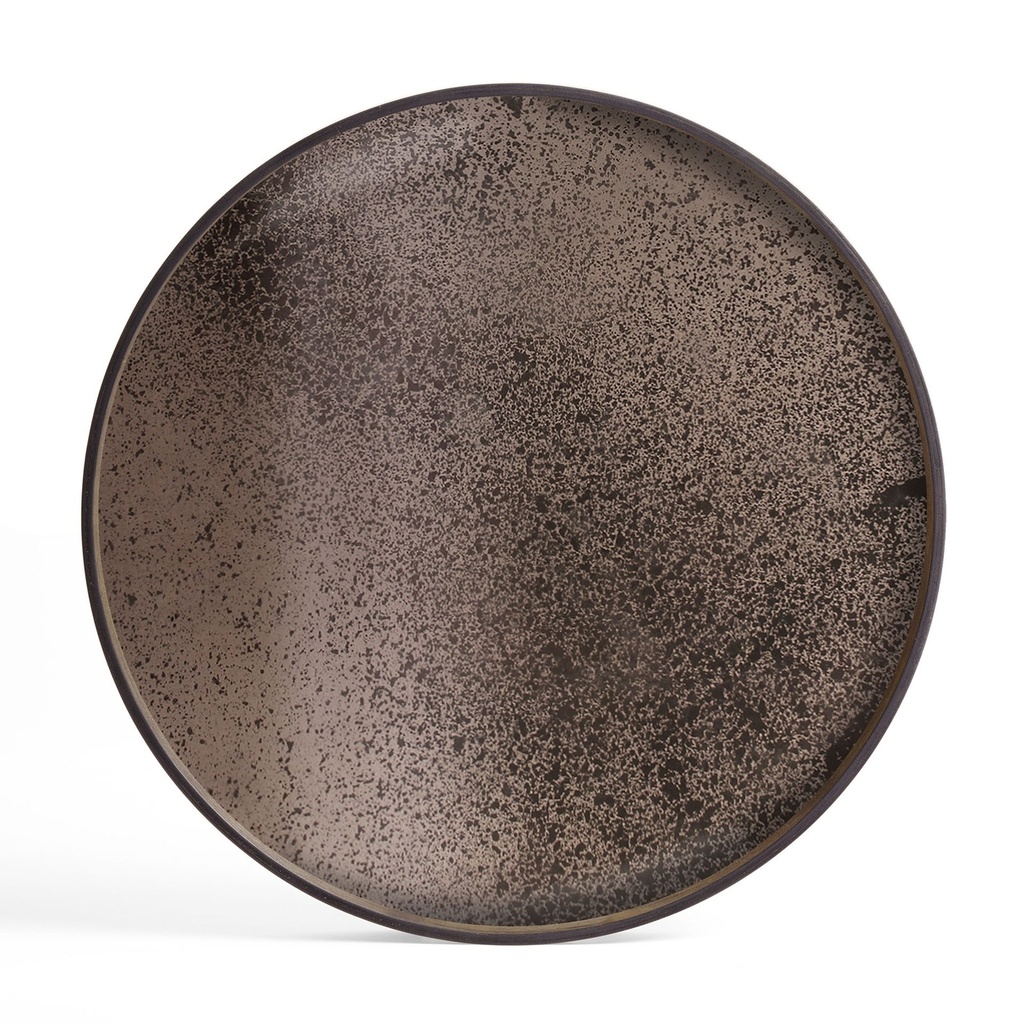 [20331] Plateau miroir aged - rond - xl - d92 cm