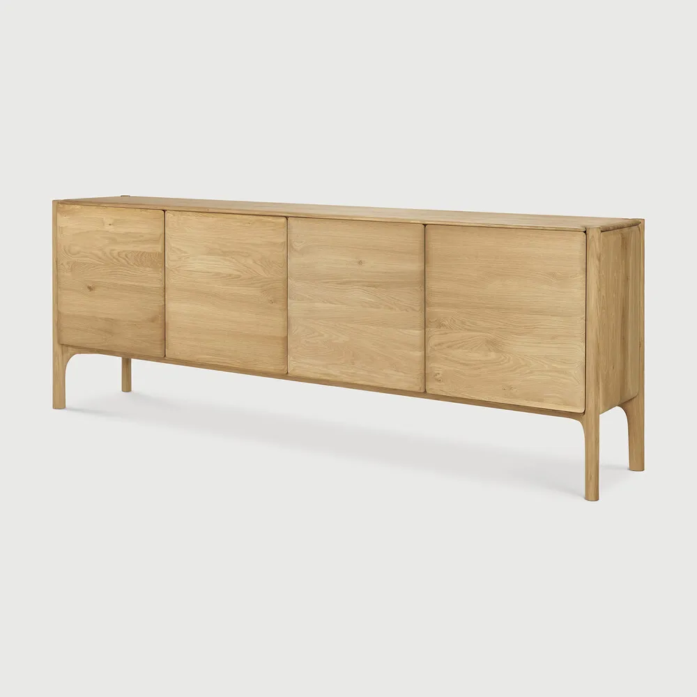 [51319] Buffet Pi chêne 4 portes - 230x45 H83