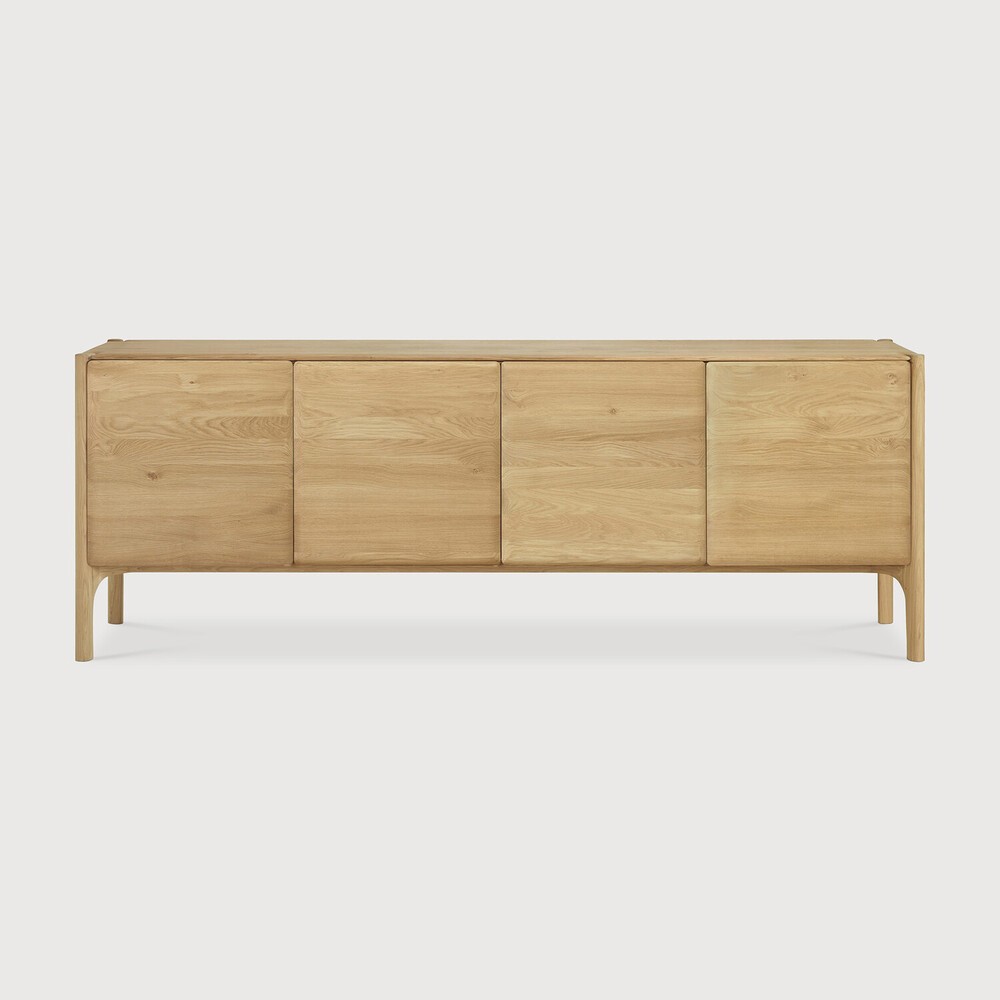 Buffet Pi chêne 4 portes - 230x45 H83