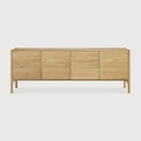 Buffet Pi chêne 4 portes - 230x45 H83