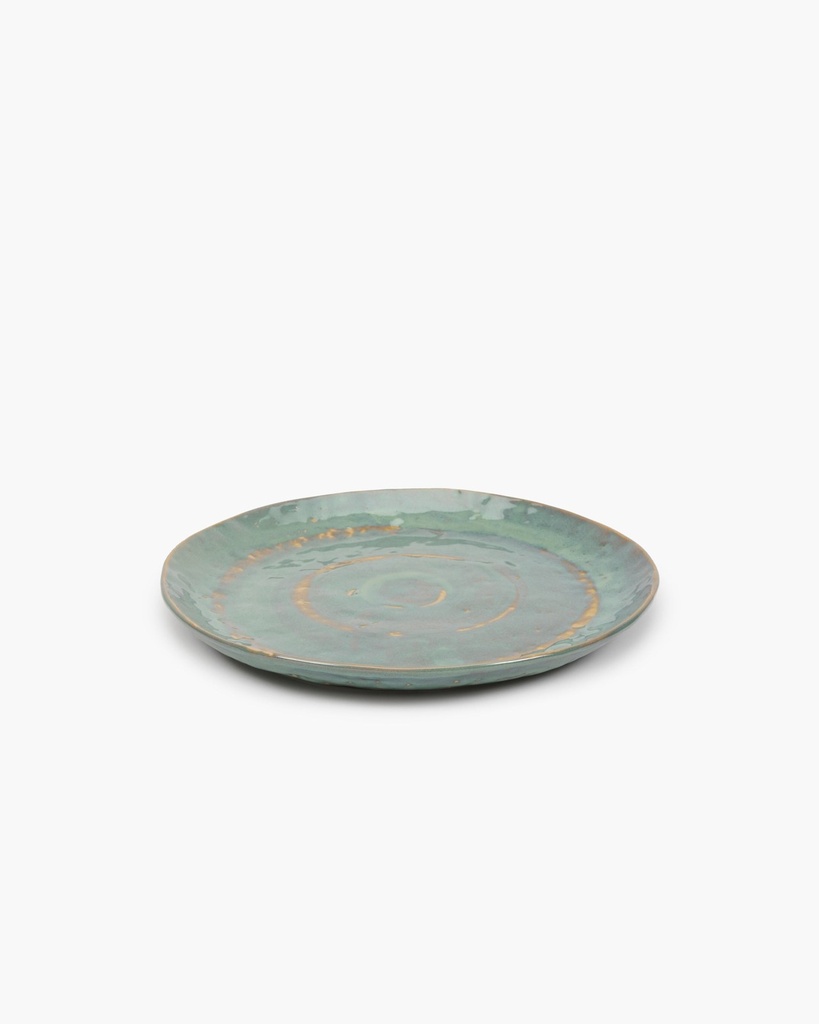 Assiette m l d28 h2,8 vert de mer