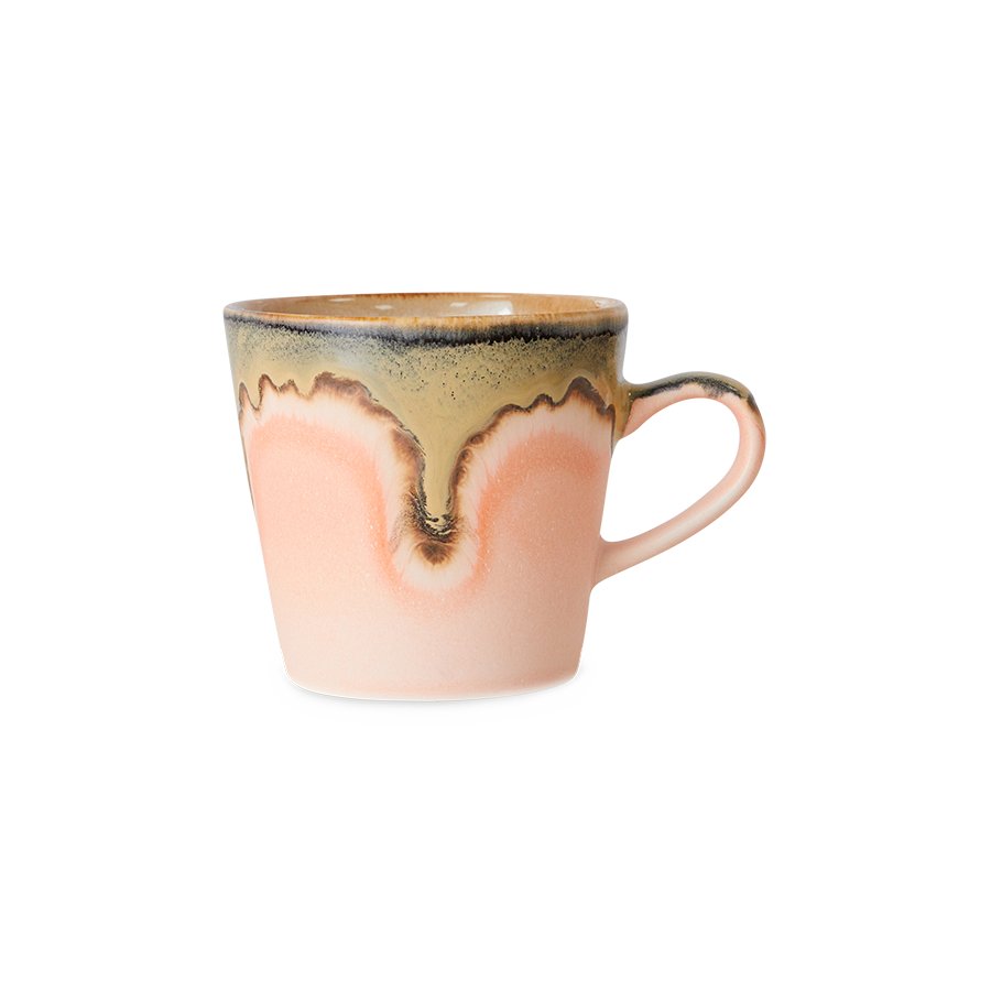 70s ceramics: americano mug blossom