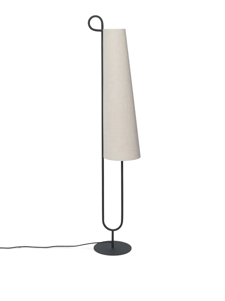 Ancora floor lamp - black/natural