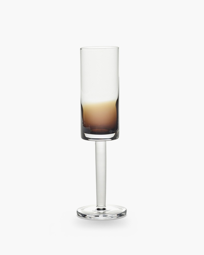 [B0823017-705] Verre à champagne Ambre Zuma – 6.5x6.5x21.5 cm