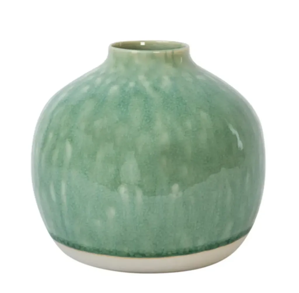[JA963710] Vase nèfle - jade H17 cm