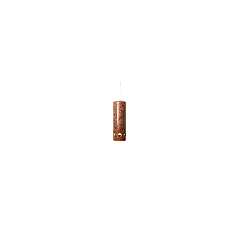 Ceramic pendant lamp lychee - brown