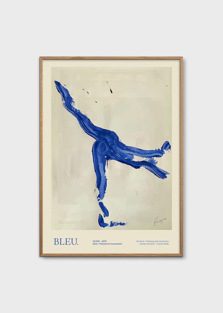 Lucrecia rey caro - bleu - 30x40cm