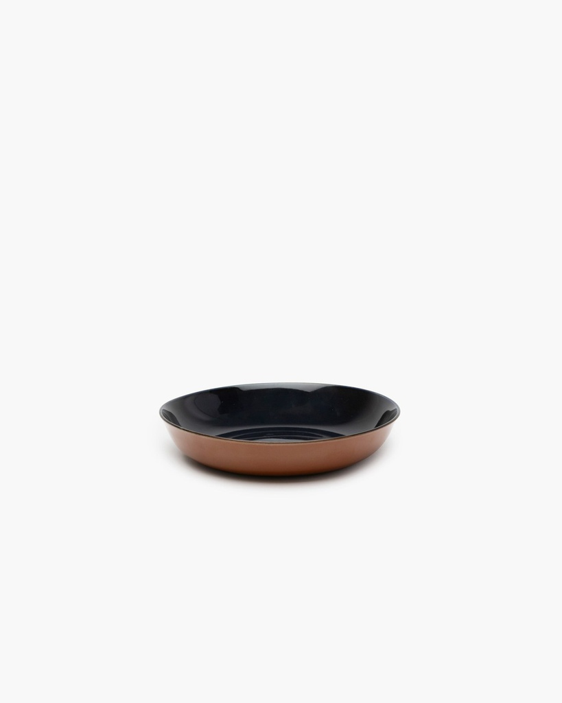 Assiette creuse s - dark blue/rust