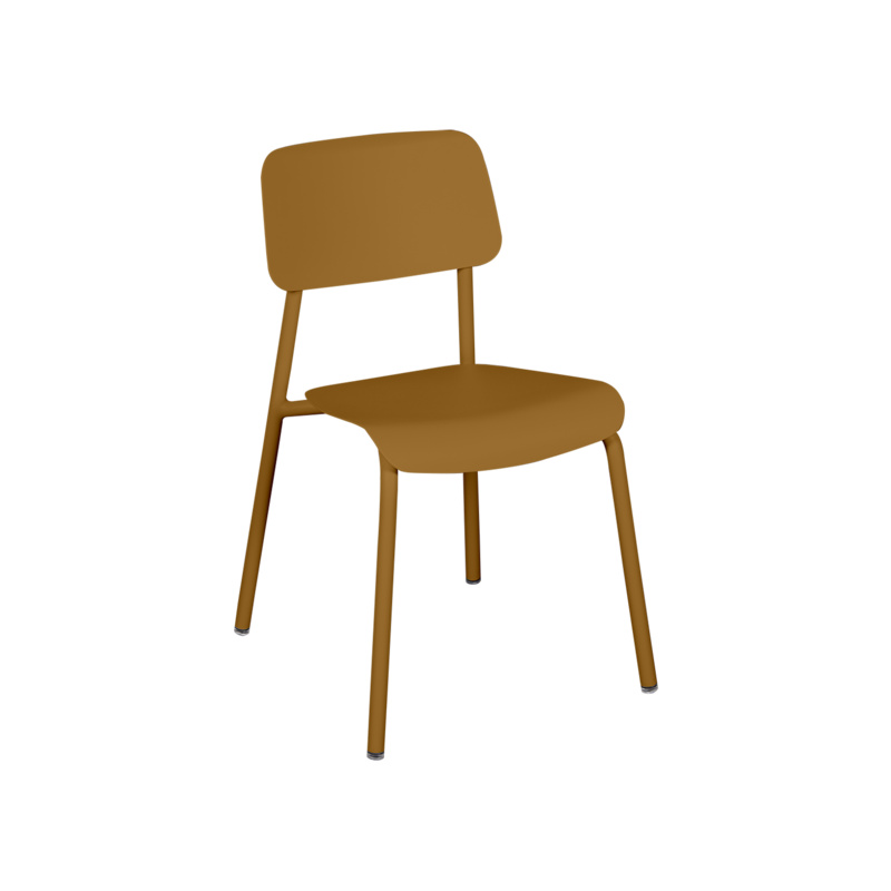 Chaise studie empilable - x1 - pain d'epices