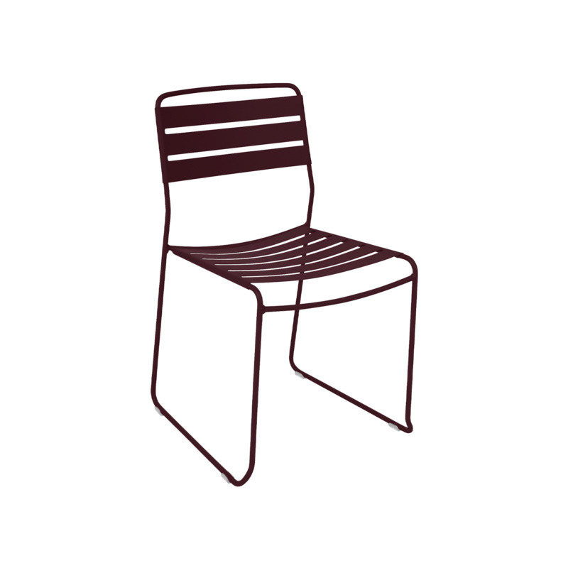 [1225B9] Surprising - chaise empilable - cerise noire