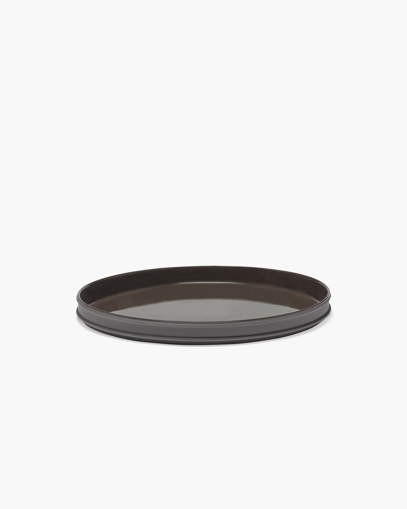 Assiette m slate dune - dark brown