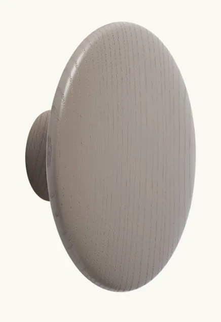 [03320] Patère DOTS wood - taupe - Ø13