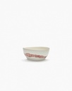 Bol s - blanc swirl-stripes rouge - feast by ottolenghi