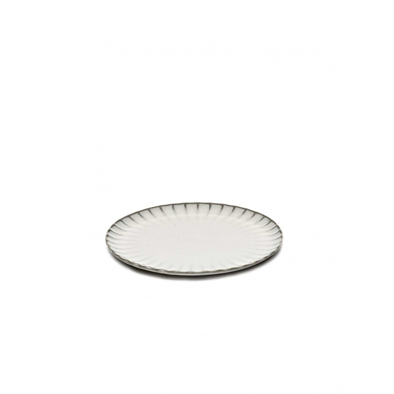 Assiette inku m l21 x l21 x h1,7 cm blanc