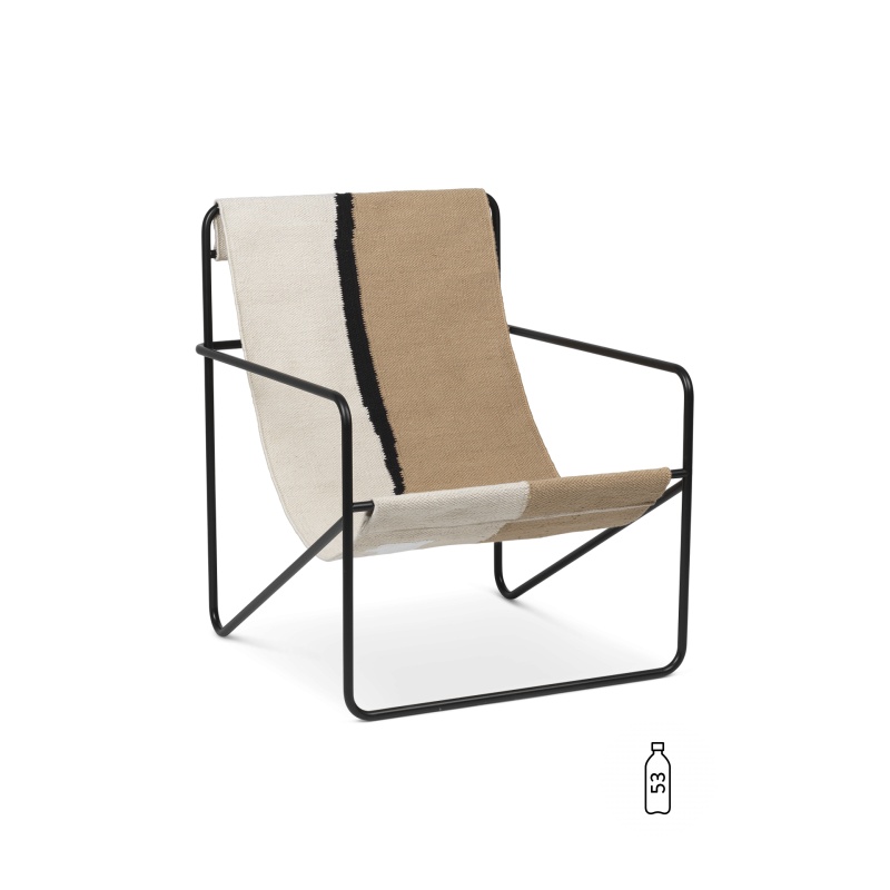 [1103572862] Fauteuil Desert – noir/terre