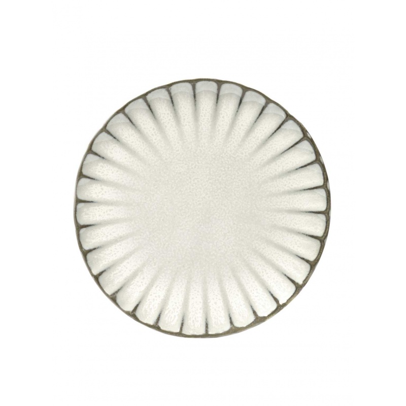 Assiette inku xs l15 x l15 x h1,7 cm blanc