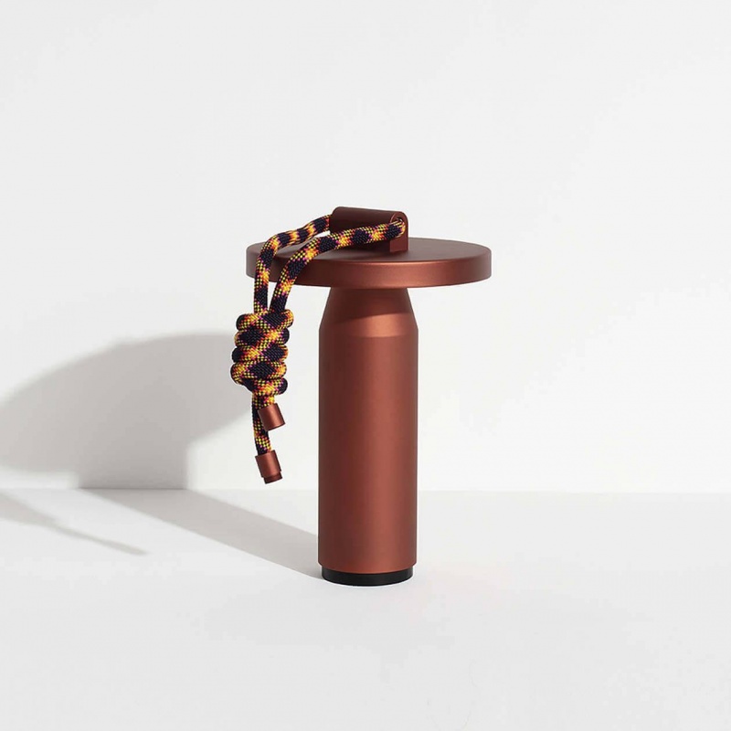 Lampe nomade quasar - terre de sienne