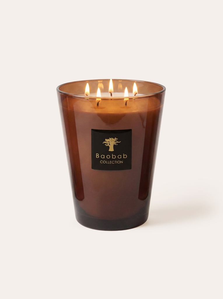 Bougie parfumée Les Prestigieuses Cuir de Russie – Grande 24 cm
