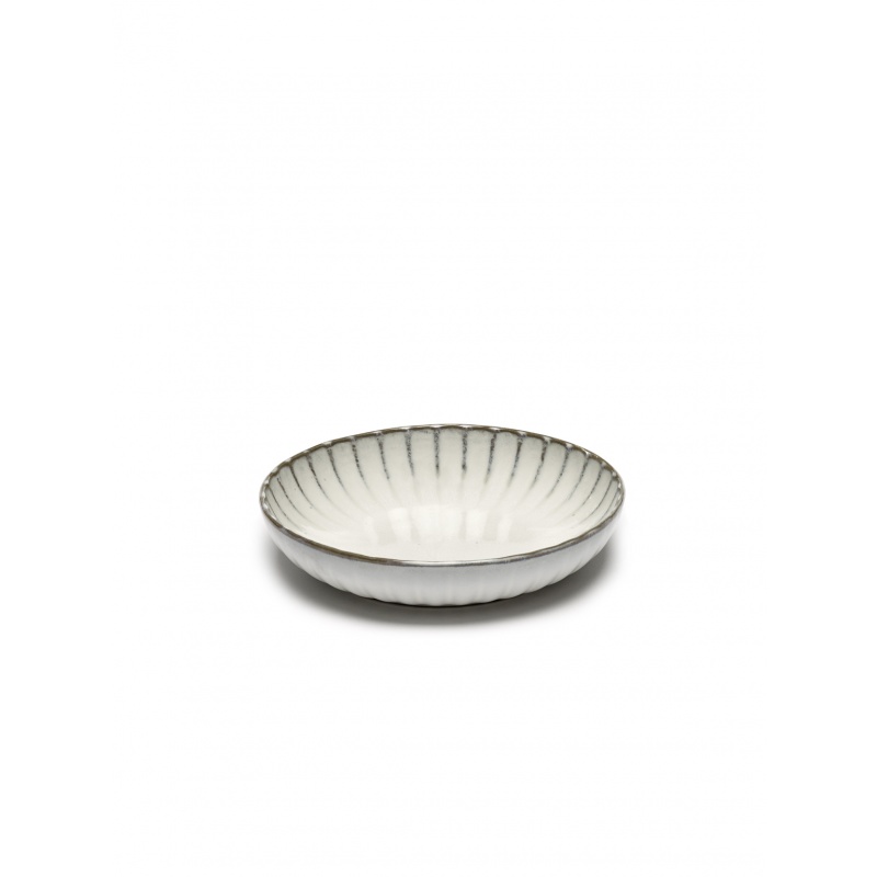 Assiette haute inku s l19 x l19 x h4 cm blanc