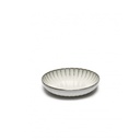 Assiette haute inku s l19 x l19 x h4 cm blanc