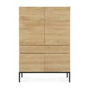 Armoire Ligna – Chêne noir – 110×50×162 cm