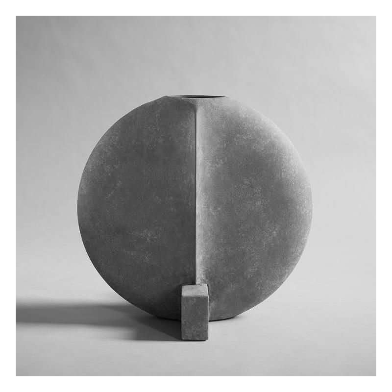 [111125] Guggenheim vase, big - dark grey