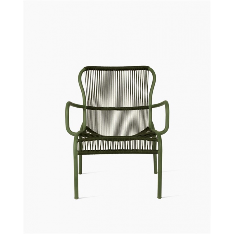 [GC079S016] Chaise longue loop - rope moss