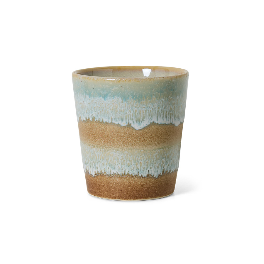 [KST0122] 70s ceramics: coffee mug, skyline