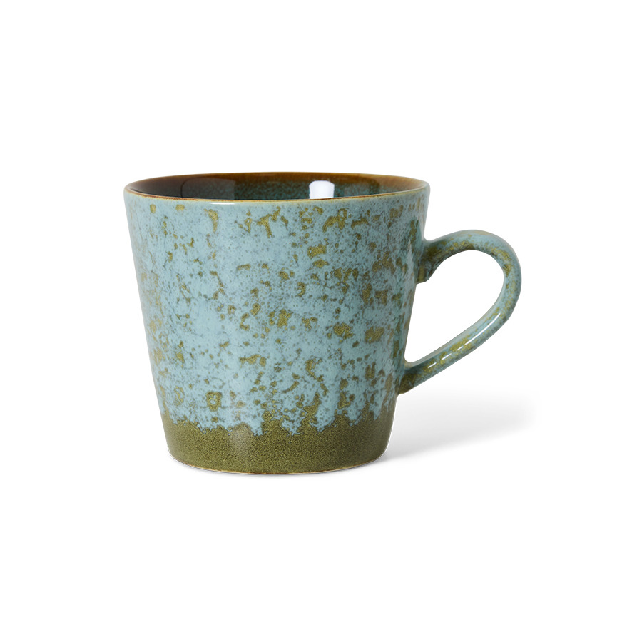 70s Ceramics : mug cappuccino, Verdigris