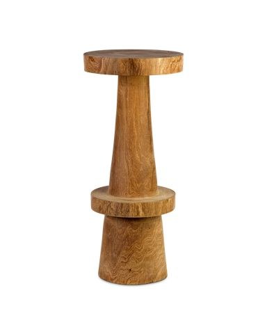 Tabouret de bar Simple – cognac – Ø 32 × H 74 cm
