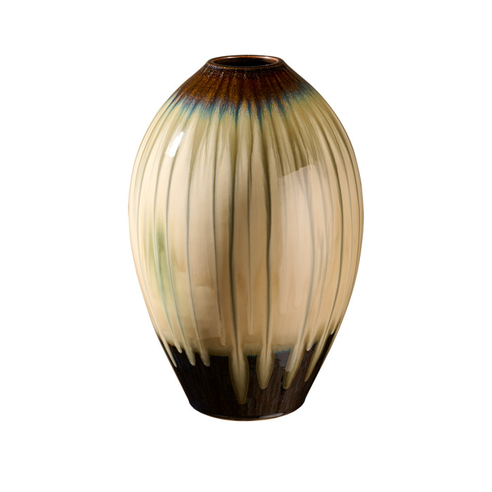 Vase himalaya - beige kaki - H30cm
