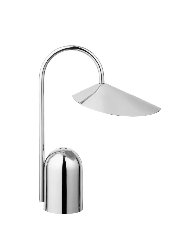 [1104272108] Lampe portable Arum – acier inoxydable – Ø7 H30