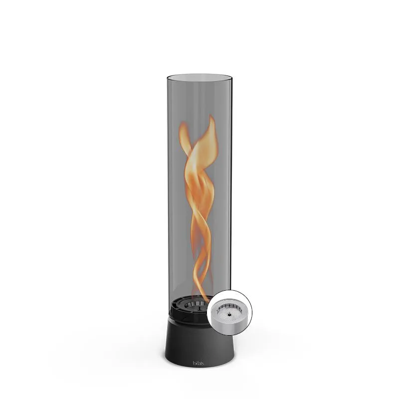 Spin air 1200 all black tabletop fireplace