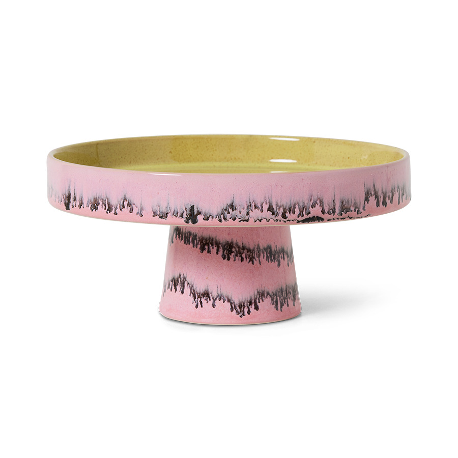 [KST0185] 70s Ceramics : bol sur pied, Bubble
