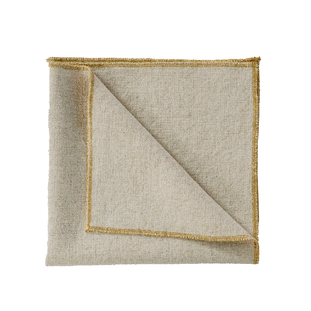 Serviette de table verone naturel 40x40 cm