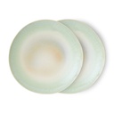 70s Ceramics : assiettes plates, Palms